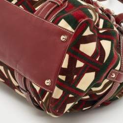 مملوكة مسبقًا حقيبة بوسطن غوتشي الذكرى الخامسة والثمانون جلد غوتشيسيما أحمر متوسطة