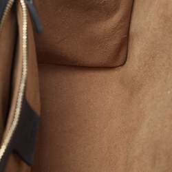 Gucci Beige/Black GG Supreme Canvas and Leather Medium Padlock Shoulder Bag