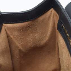 Gucci Beige/Black GG Supreme Canvas and Leather Medium Padlock Shoulder Bag