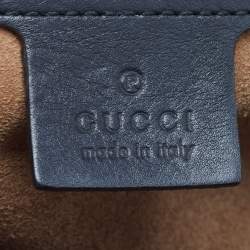 Gucci Beige/Black GG Supreme Canvas and Leather Medium Padlock Shoulder Bag