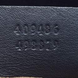Gucci Beige/Black GG Supreme Canvas and Leather Medium Padlock Shoulder Bag