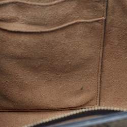 Gucci Beige/Black GG Supreme Canvas and Leather Medium Padlock Shoulder Bag