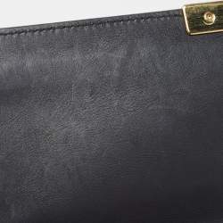 Gucci Beige/Black GG Supreme Canvas and Leather Medium Padlock Shoulder Bag