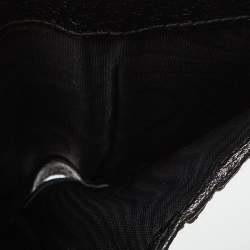 Gucci Black GG Canvas and Leather Web Compact Wallet