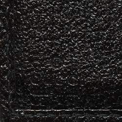 Gucci Black GG Canvas and Leather Web Compact Wallet