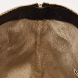 Pre Owned Gucci Black Microguccissima Leather Large Dome Satchel