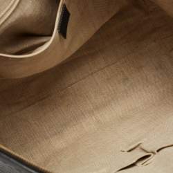 Pre Owned Gucci Black Microguccissima Leather Large Dome Satchel