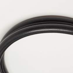 Pre Owned Gucci Black Microguccissima Leather Large Dome Satchel