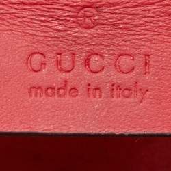 Pre Owned Gucci Beige/Red GG Supreme Canvas and Suede Mini Dionysus Shoulder Bag