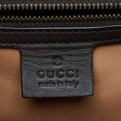 Pre Owned Gucci Brown Watersnake Leather Osiride Top Handle Bag