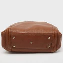 Pre Owned Gucci Brown Leather Large Bella Hobo