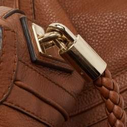 Pre Owned Gucci Brown Leather Large Bella Hobo