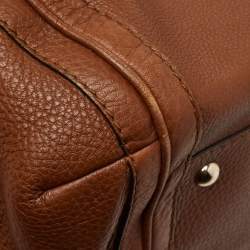 Pre Owned Gucci Brown Leather Large Bella Hobo