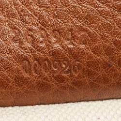 Pre Owned Gucci Brown Leather Large Bella Hobo