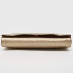 Gucci Gold Ombre Leather Soho Tassel Clutch