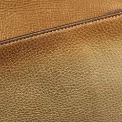 Gucci Gold Ombre Leather Soho Tassel Clutch