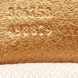 Gucci Gold Ombre Leather Soho Tassel Clutch