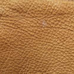 Gucci Gold Ombre Leather Soho Tassel Clutch