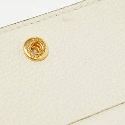 Gucci Off White Leather Zumi Wallet On Chain