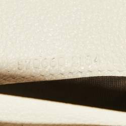 Gucci Off White Leather Zumi Wallet On Chain