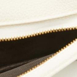 Gucci Off White Leather Zumi Wallet On Chain