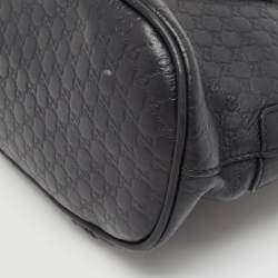 Gucci Black Microguccissima Leather Mini Nice Dome Bag