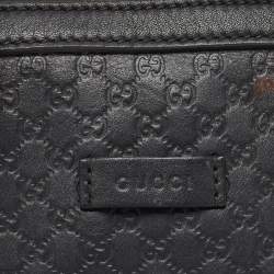 Gucci Black Microguccissima Leather Mini Nice Dome Bag