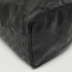 Pre Owned Gucci Black GG Imprime Canvas and Leather Medium Joy Boston Bag