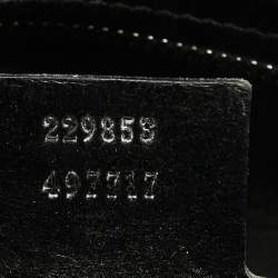 Pre Owned Gucci Black GG Imprime Canvas and Leather Medium Joy Boston Bag