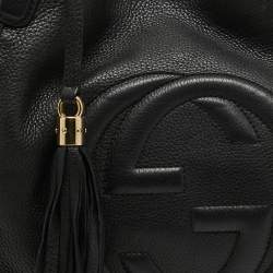 Gucci Black Leather Medium Soho Shoulder Bag