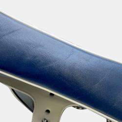 Pre Owned Gucci Blue Leather GG Marmont Shoulder Bag