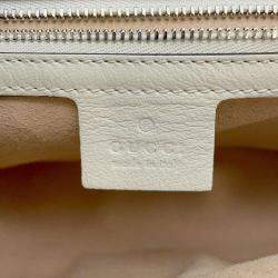 Pre Owned Gucci Blue Leather GG Marmont Shoulder Bag