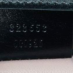 Pre Owned Gucci Brown/Black Leopard Print Calfhair and Leather Lady Buckle Clutch