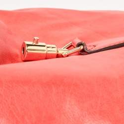 Gucci Coral Red Leather Large New Jackie Hobo