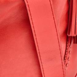 Gucci Coral Red Leather Large New Jackie Hobo