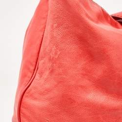 Gucci Coral Red Leather Large New Jackie Hobo