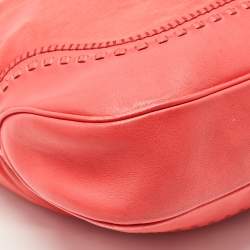 Gucci Coral Red Leather Large New Jackie Hobo