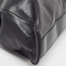 مملوكة مسبقًا Gucci Black Leather XL Re(Belle) Weekender