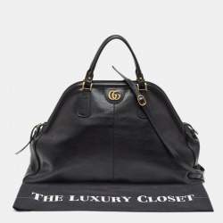 Gucci Black Leather XL Re(Belle) Weekender