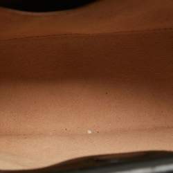 Pre Owned Gucci Black Smooth Leather Mini Nymphaea Bamboo Top Handle Bag