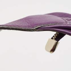 Gucci Purple Pebbled Calfskin Leather Soho Hobo