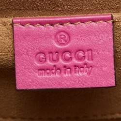 Pre Owned حقيبة كتف غوتشي جلد غوتشيسيما أخضربقفل صغيرة