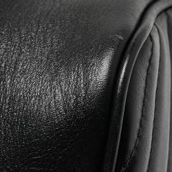 Gucci Black Matelassé Leather Small GG Marmont Shoulder Bag