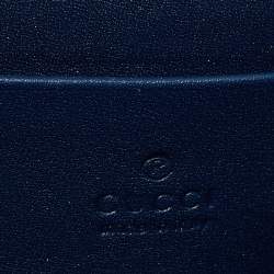 Pre Owned Gucci Teal GG Velvet and Leather Dionysus Wallet On Chain