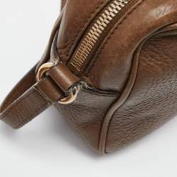 مملوكة مسبقًا حقيبة كروس غوتشي سوهو ديسكو جلد رصاصي ميتاليك صغيرة