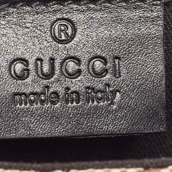 Pre Owned Gucci Tri Color GG Canvas and Leather Horsebit Chain Pochette