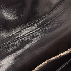 Pre Owned Gucci Tri Color GG Canvas and Leather Horsebit Chain Pochette