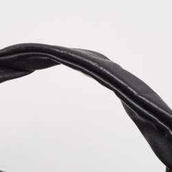 Pre Owned Gucci Black Guccissima Leather Hysteria Tote