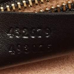 Pre Owned Gucci Tricolor GG Supreme Canvas and Leather Medium Padlock Shoulder Bag