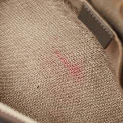 Pre Owned Gucci Grey Microguccissima Leather Mini Dome Bag